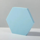 18 x 2cm Hexagon / Light Blue