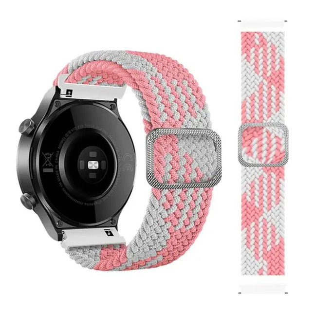 20mm Nylon Braided Elastic Adjustable Replacement Watch Band