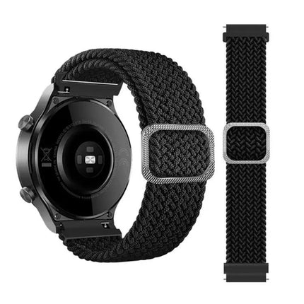 22mm Nylon Braided Elastic Adjustable Replacement Watchband
