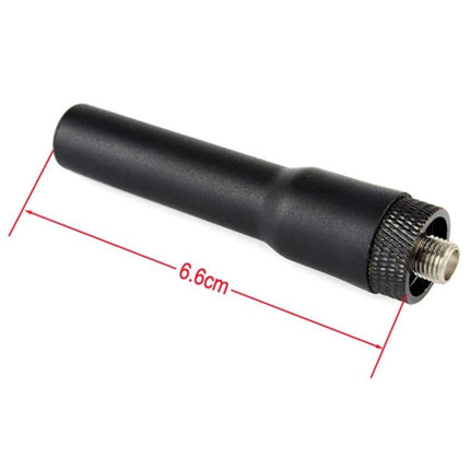Retevis RT20 Dual Band Soft Antenna for Two-Way Radios black 6.6cm replacement antenna with threaded connector for VHF UHF
