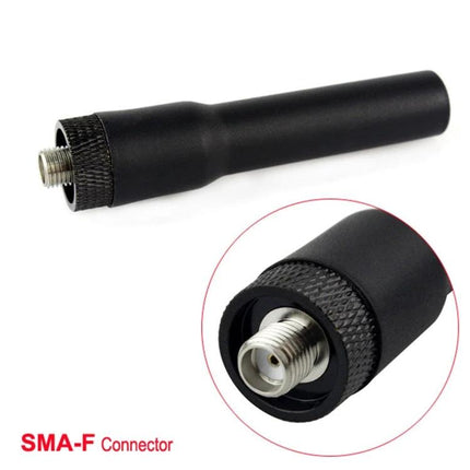 Retevis RT20 Dual Band Soft Antenna for Two-Way Radios — black SMA-F connector antenna for VHF/UHF outdoor and emergency use