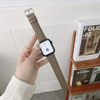 For Apple Watch Ultra 49mm / Series 8&7 45mm / SE 2&6&SE&5&4 44mm / 3&2&1 42mm / Coffee