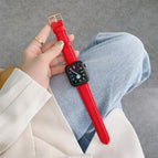 For Apple Watch Ultra 49mm / Series 8&7 45mm / SE 2&6&SE&5&4 44mm / 3&2&1 42mm / Red