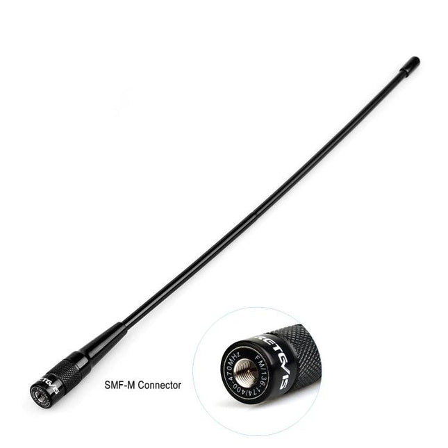 RETEVIS RHD-771 Dual Band Antenna for Handheld Radios – black 2.15dBi flexible antenna with SMF-M connector for extended range and clearer signals