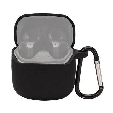 JBL Silicone Protective Case for Everyday Earphone Carry - black silicone case with carabiner for JBL Club Pro+ TWS