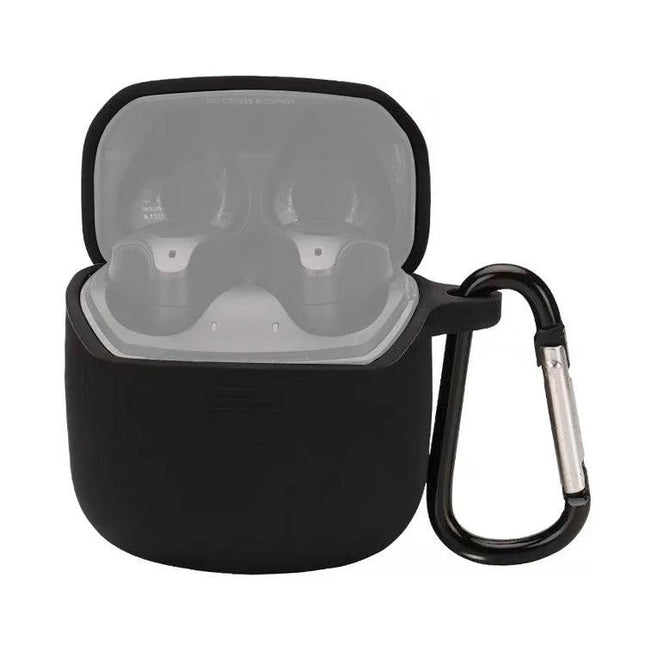JBL Silicone Protective Case for Everyday Earphone Carry - black silicone case with carabiner for JBL Club Pro+ TWS