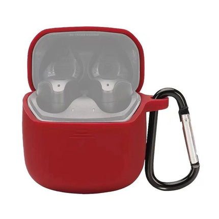JBL Silicone Protective Case for Everyday Earphone Carry - red silicone case with carabiner for JBL Club Pro + TWS