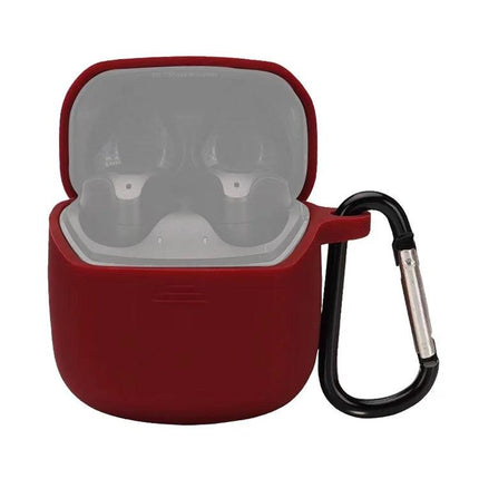 JBL Silicone Protective Case for Everyday Earphone Carry - red durable silicone case with carabiner for JBL Club Pro+ TWS