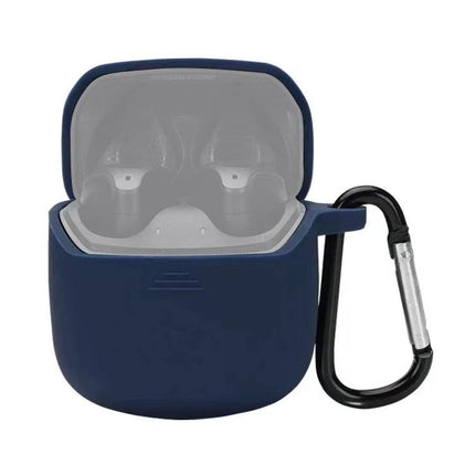 JBL Silicone Protective Case for Everyday Earphone Carry navy silicone case with carabiner for JBL Club Pro+ TWS protection