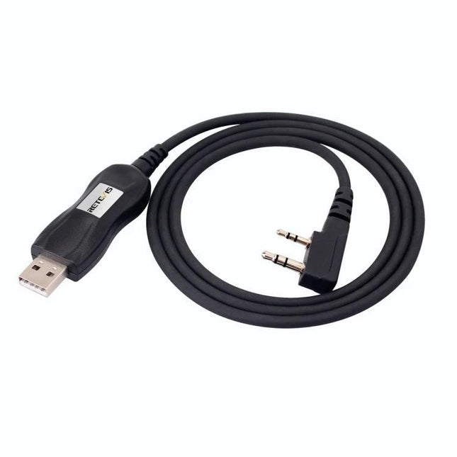 Retevis PC28 FTDI USB Programming Cable for Radio Devices USB-to-2-pin cable for programming and firmware updates, plug-and-play
