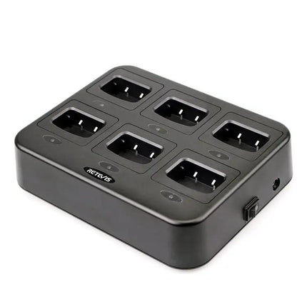 Retevis RTC777 Six-Way Charger for Walkie Talkies and Batteries