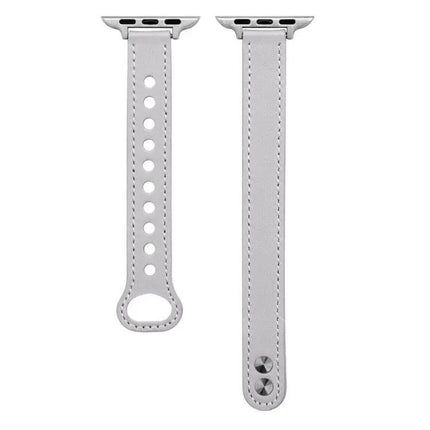 Leather Replacement Watch Band For Apple Watch 40mm 44mm