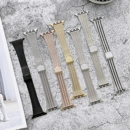 Steel Link Replacement Band For Apple Watch 40/44/41/45mm