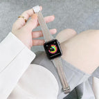 For Apple Watch Series 7  41mm / & 6 & SE & 5 & 4 40mm / Silver Rose Gold