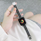 For Apple Watch Series  7  45mm / & 6 & SE & 5 & 4 44mm / Silver Black