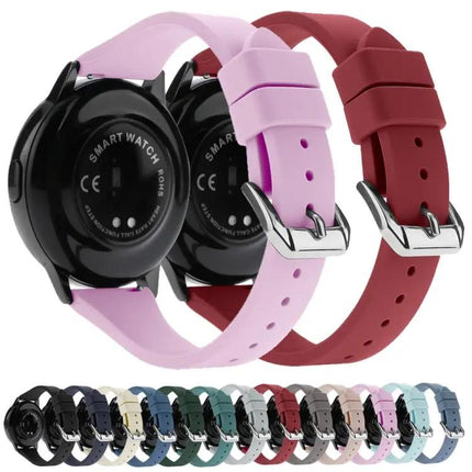 T-Shaped Buckle Silicone Replacement Watch Band 20mm