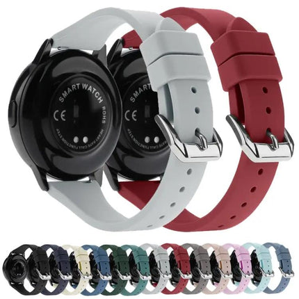 22mm T-Shaped Buckle Silicone Watch Strap Replacement