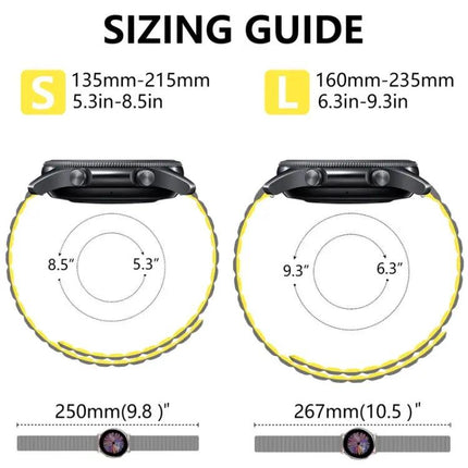Silicone Magnetic Replacement Watch Band 20mm 22mm