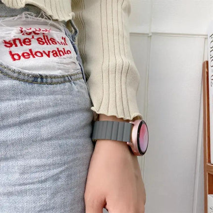 Silicone Magnetic Replacement Watch Band 20mm 22mm