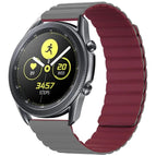 22mm / Grey+Wine Red