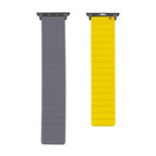 For Apple Watch Series 7  41mm / & 6 & SE & 5 & 4 40mm / Grey+Yellow