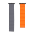 For Apple Watch Series 7  41mm / & 6 & SE & 5 & 4 40mm / Grey+Orange