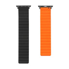 For Apple Watch Series  7  45mm / & 6 & SE & 5 & 4 44mm / Black+Orange