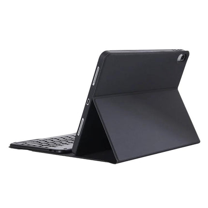 Detachable Bluetooth Keyboard Case for iPad Pro 11 with Stand shown in black, detachable keyboard and adjustable viewing stand