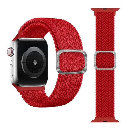 Buckle Braided Elastic Watch Band Rainbow For Apple 38-41mm