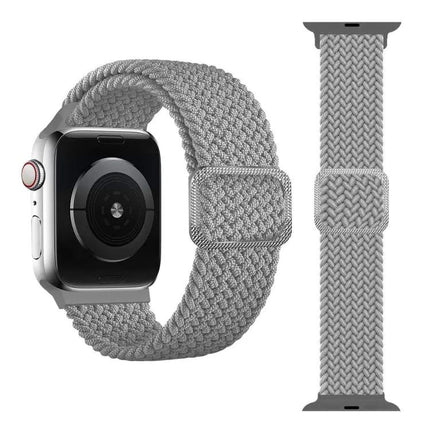 Apple Watch Braided Elastic Buckle Band Rainbow 38-42mm
