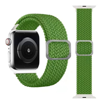 Apple Watch Braided Elastic Buckle Band Rainbow 38-42mm