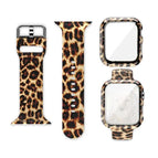 For Apple Watch Series 6 / 5 / 4 / Watch SE 44mm / Black Leopard