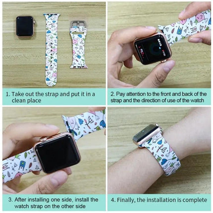 Silicone Replacement Case Band For Apple Watch 40mm