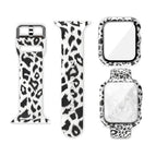 For Apple Watch Series 3 & 2 & 1 38mm / White-haired Leopard