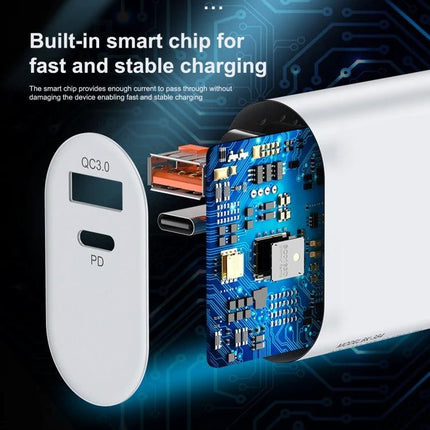 Essential Travel Charger for Devices During Daily Commutes - compact dual-port charger with built-in smart chip for fast, stable charging