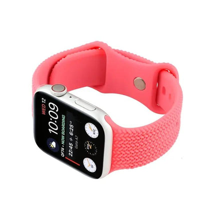 Woven Silicone Buckle Apple Watch Strap Compatible 38-45mm