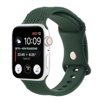 Woven Silicone Buckle Apple Watch Strap Compatible 38-45mm