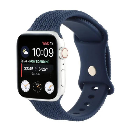 Woven Silicone Buckle Apple Watch Strap Compatible 38-45mm