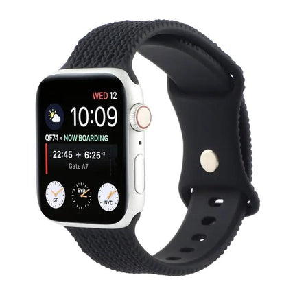 Woven Silicone Buckle Apple Watch Strap Compatible 38-45mm