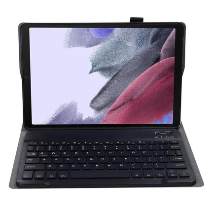 Splittable Bluetooth Keyboard Leather Case for Samsung Galaxy Tab A7 Lite shown open with detachable keyboard