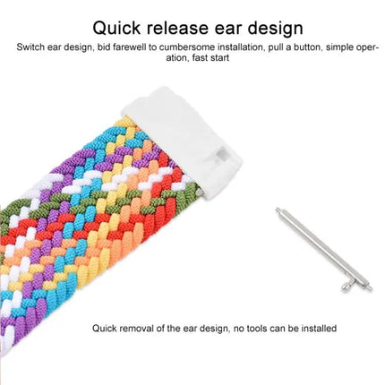 Samsung Galaxy Watch 46mm Nylon Braided Adjustable Strap