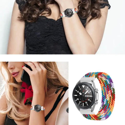 Nylon Braided Elastic Replacement Strap Galaxy Watch 3 45mm