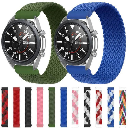 Nylon Braided Elastic Replacement Strap Galaxy Watch 3 45mm