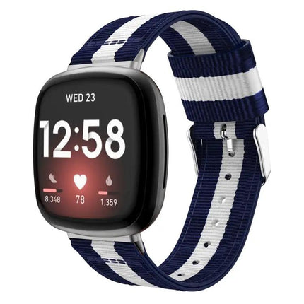 Fitbit Versa 3 Nylon Replacement Watch Band Adjustable