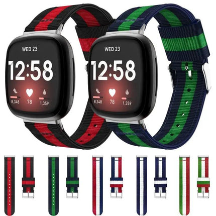 Fitbit Versa 3 Nylon Replacement Watch Band Adjustable