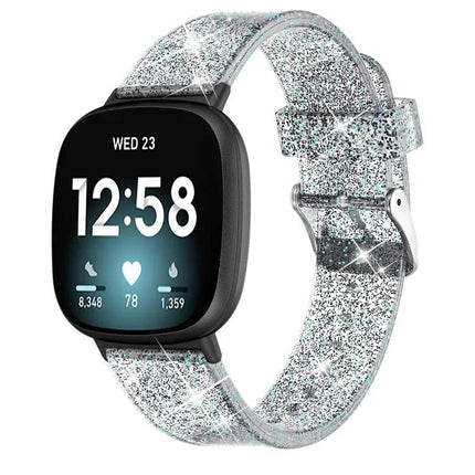 Glitter Silicone Replacement Watch Band For Fitbit Versa 3