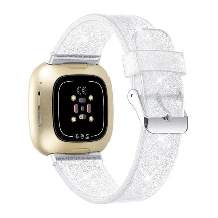 Glitter Silicone Replacement Watch Band For Fitbit Versa 3
