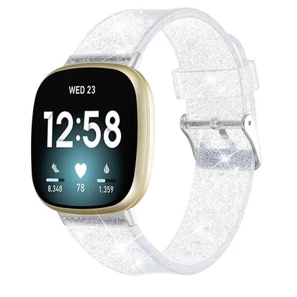 Glitter Silicone Replacement Watch Band For Fitbit Versa 3