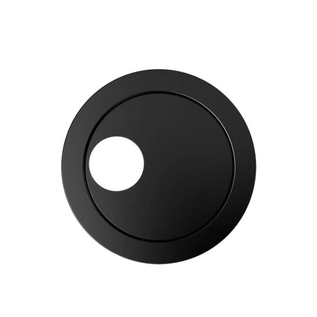 Webcam Privacy Covers, Pack of 3, for Laptops and Phones — black round low-profile sliding cover for laptop and phone cameras