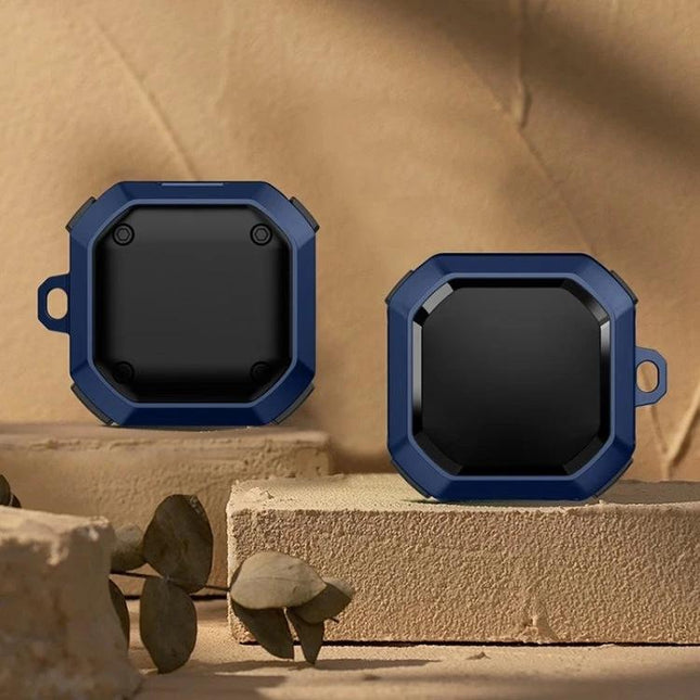Convenient Protective Case for Earphones on Daily Outings - dustproof blue rugged earbud case with quick-charge access